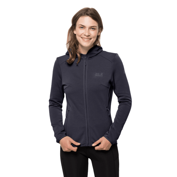 Damesjack Van Turbulentiefleece Wolfskin Origins Grafiet
