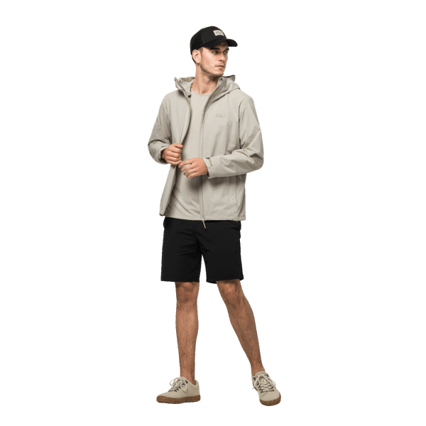 Jack Wolfskin Heren Pack & Go Short Black Origin