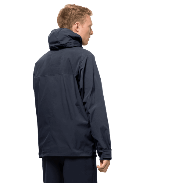 Collectie Nachtblauwe Jack Wolfskin Desert Windjacks Voor Heren