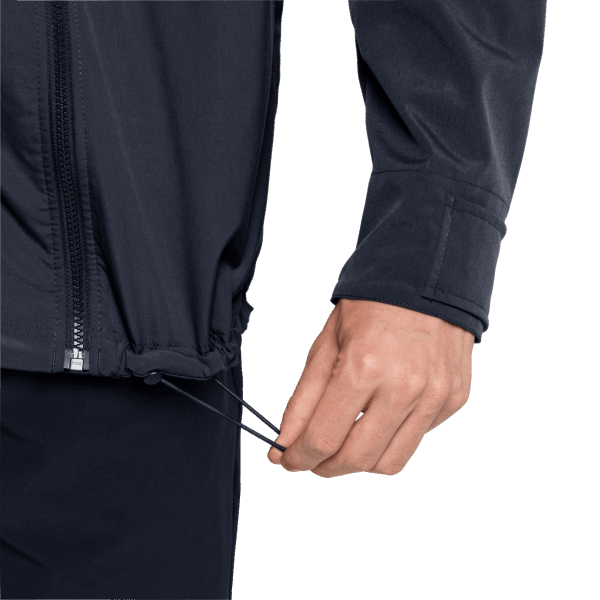 Collectie Nachtblauwe Jack Wolfskin Desert Windjacks Voor Heren