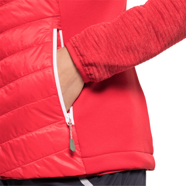 Dames Routeburn Vest Jack Wolfskin Tulp Rode Collectie