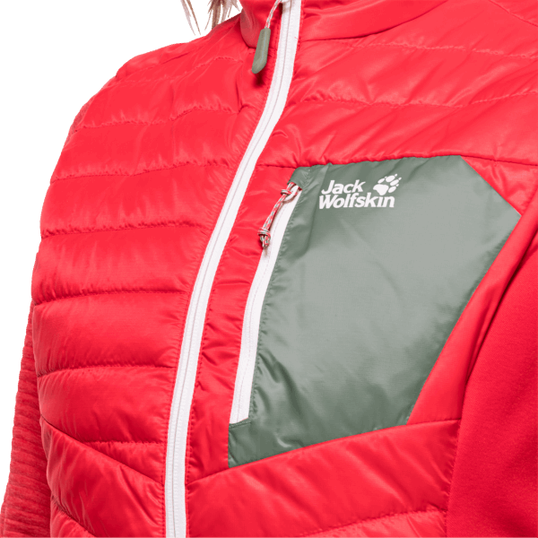 Dames Routeburn Vest Jack Wolfskin Tulp Rode Collectie