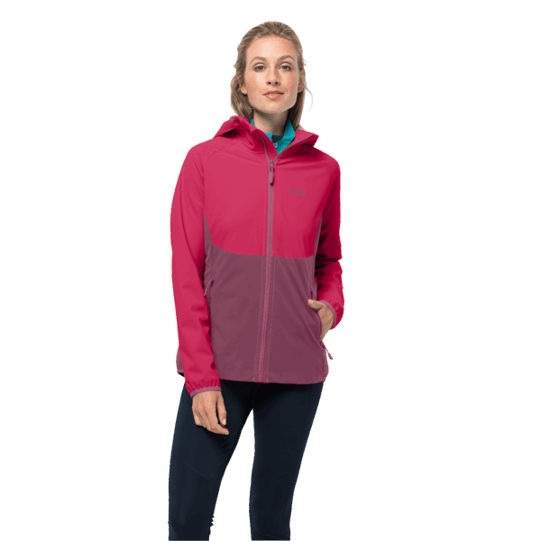 Violet Quartz Jack Wolfskin Merk Go Hike Softshell Voor Dames