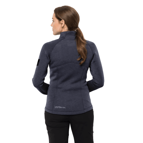 Grafiet Jack Wolfskin Atletische 1/2 Rits Origineel Voor Dames