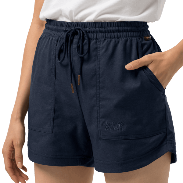 Middernacht Blauwe Jack Wolfskin Senegal Korte Broek Voor Dames