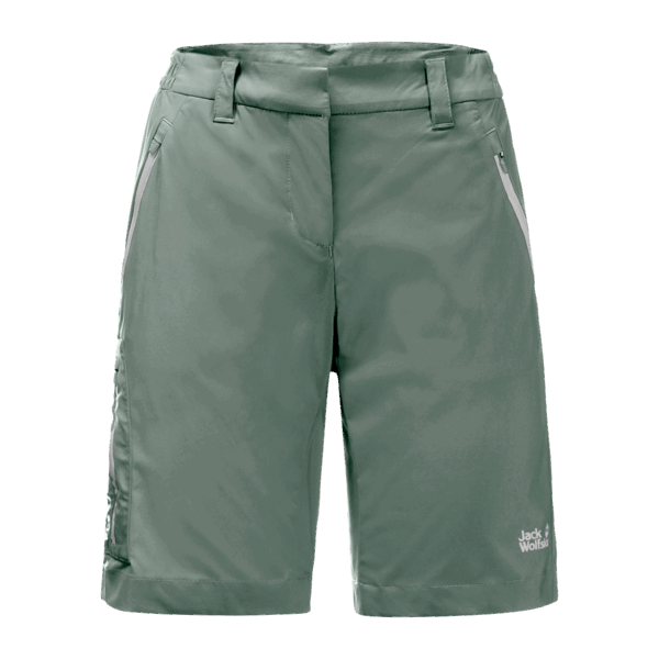 Overlandshorts Voor Dames, Hedge Green Jack Wolfskin-collecties