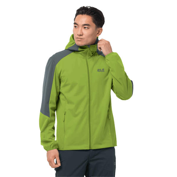Jack Wolfskin New Men's Go Hike Softshell Spring Lime