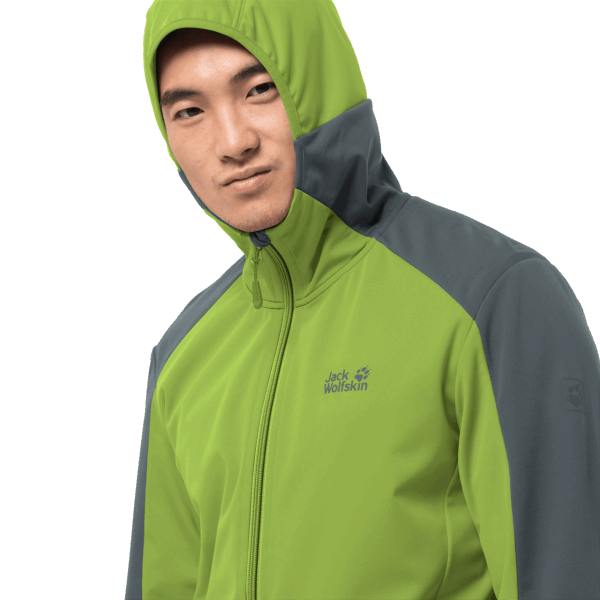 Jack Wolfskin New Men's Go Hike Softshell Spring Lime