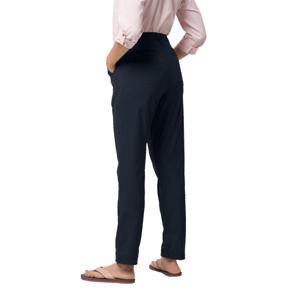 Collectie Jack Wolfskin Nachtblauwe Dames Desert Roll-up Broek