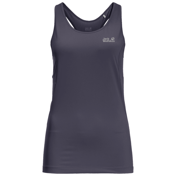 Collectie Grafietkleurige Jack Wolfskin Dames Tanktop