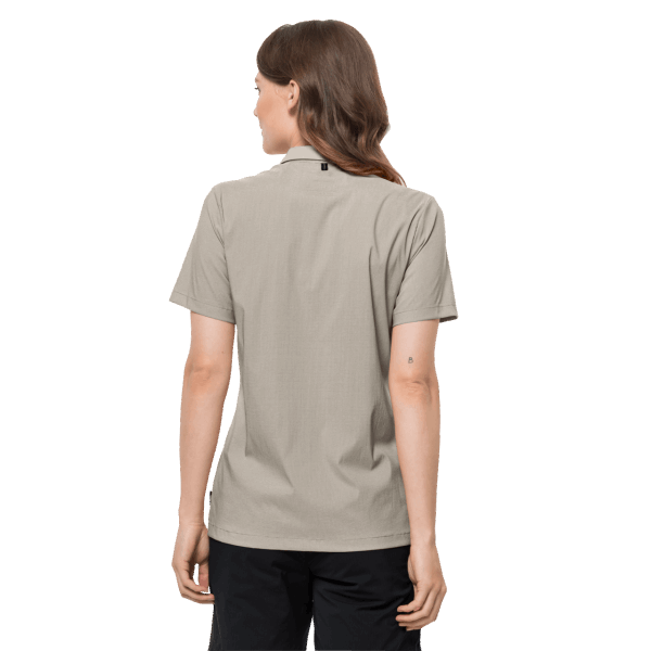 Dames Pack & Go Shirt Jack Wolfskin Merken Stoffig Grijs