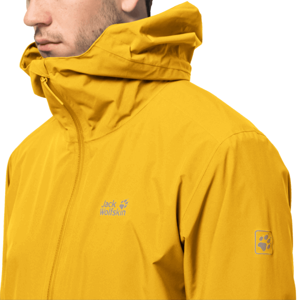 Pack & Go Shell-collectie Voor Heren Potig Geel Xt Jack Wolfskin
