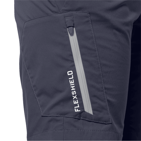 Dames Overland Short Jack Wolfskin Collectie Grafiet