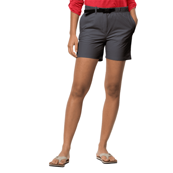 Merk Jack Wolfskin Dames Zomer Lifestyle Short Asfalt
