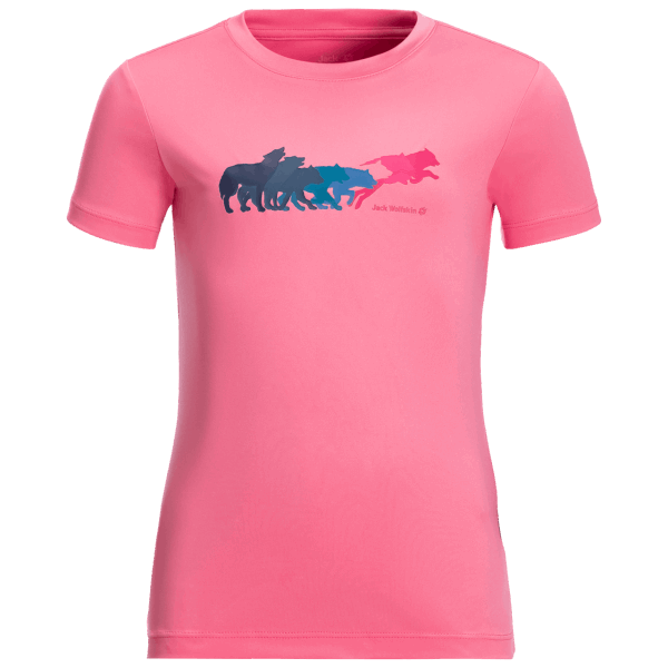 Jack Wolfskin Kid's Jumping Wolf T Origins Roze Limonade