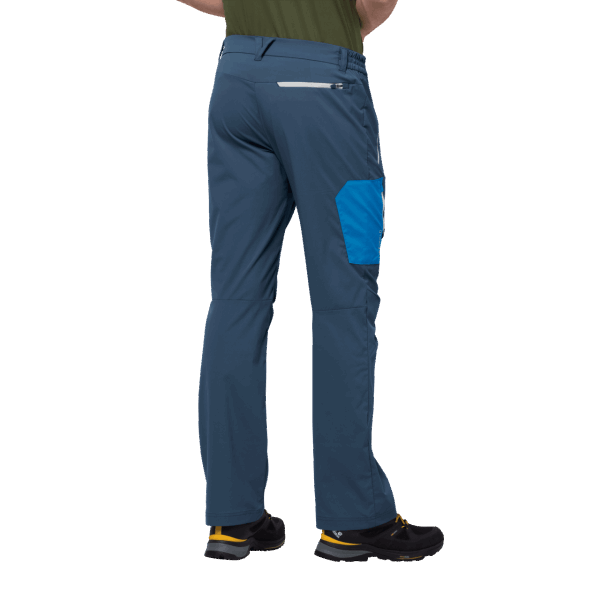 Heren Overland Broek Jack Wolfskin Donderblauw Origineel
