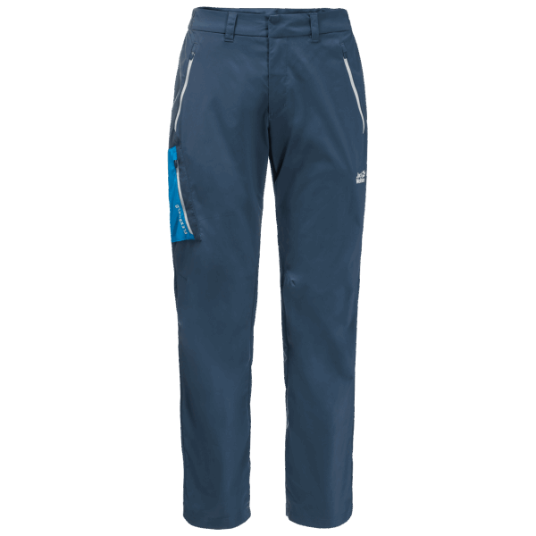 Heren Overland Broek Jack Wolfskin Donderblauw Origineel