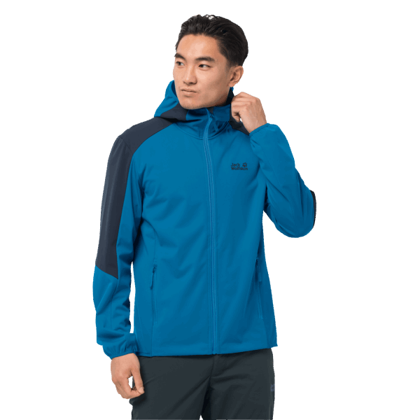 Jack Wolfskin Blue Pacific Hot Heren Go Hike Softshell