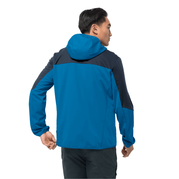 Jack Wolfskin Blue Pacific Hot Heren Go Hike Softshell