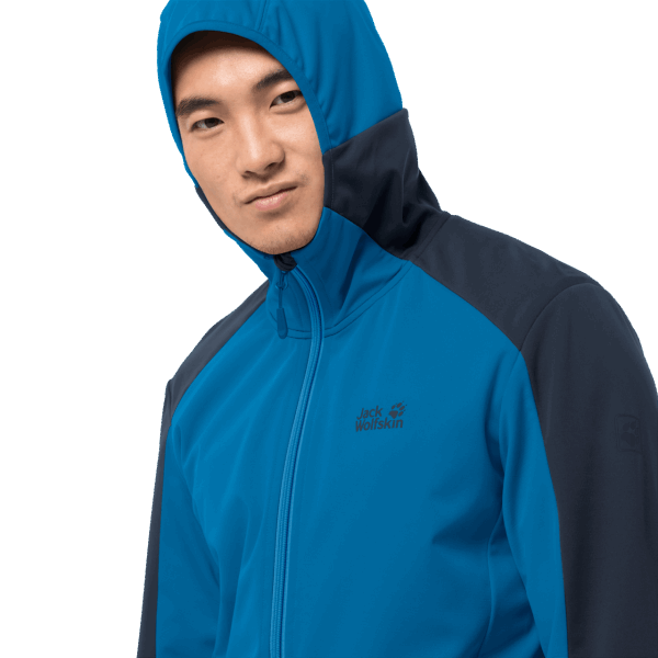 Jack Wolfskin Blue Pacific Hot Heren Go Hike Softshell