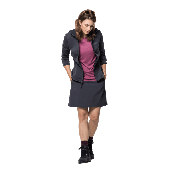 Jack Wolfskin Grafiet Dames Hilltop Trail Skort Merk