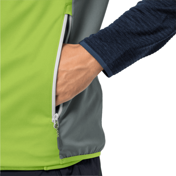 Beste Jack Wolfskin Spring Lime Herenvest Met Hoogste Piek