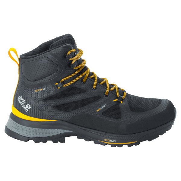 Originele Jack Wolfskin Force Striker Texapore Mid Zwart Voor Heren