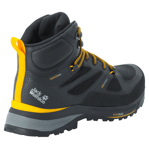 Originele Jack Wolfskin Force Striker Texapore Mid Zwart Voor Heren