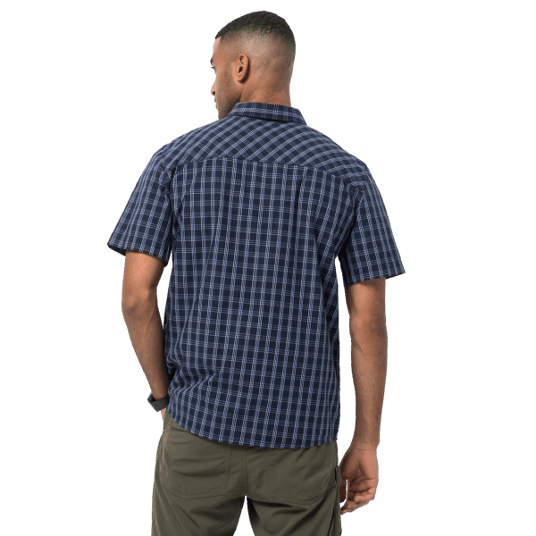 Night Blue Checks Origins Hot Springs Herenoverhemd Jack Wolfskin