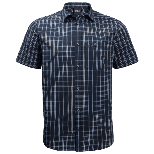 Night Blue Checks Origins Hot Springs Herenoverhemd Jack Wolfskin