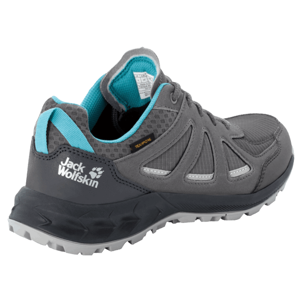 Origins Grijs-lichtblauwe Dames Bos 2 Texapore Low Jack Wolfskin