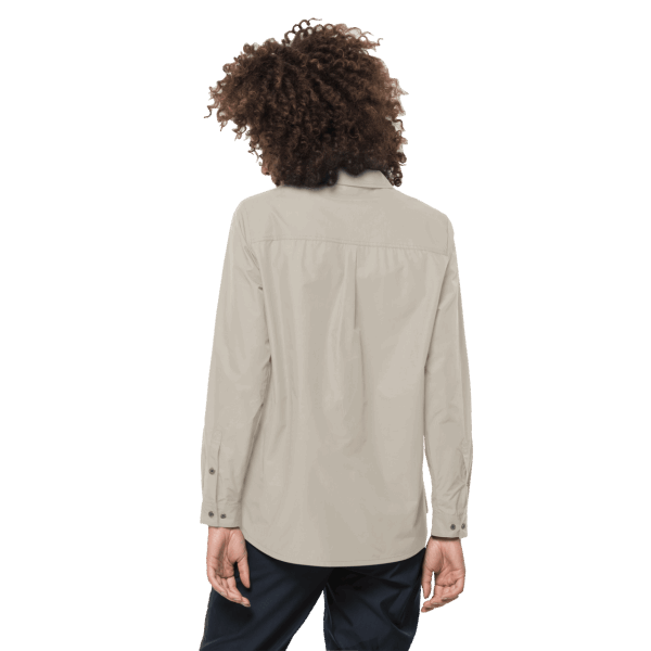 Oprolbaar Damesoverhemd Stoffig Grijs Hot Jack Wolfskin