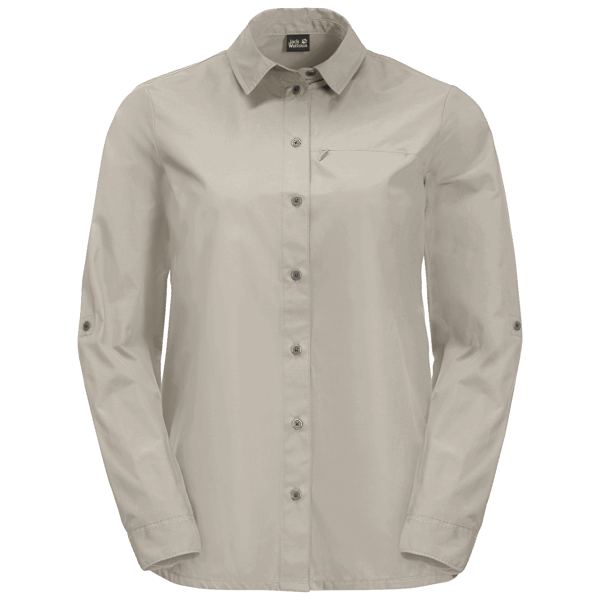 Oprolbaar Damesoverhemd Stoffig Grijs Hot Jack Wolfskin