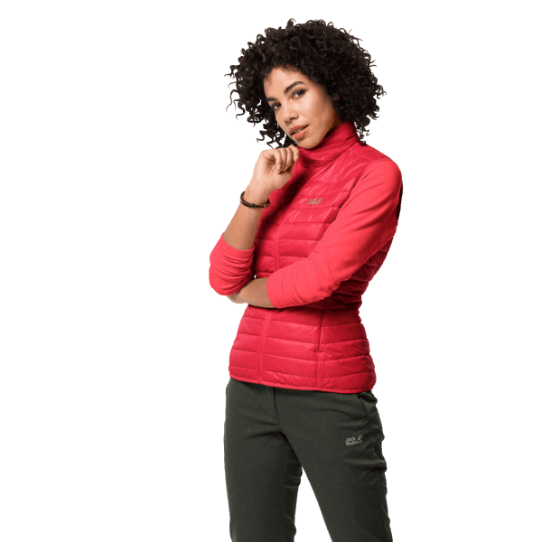 Jack Wolfskin Dames Jwp Vest Tulp Rood Best