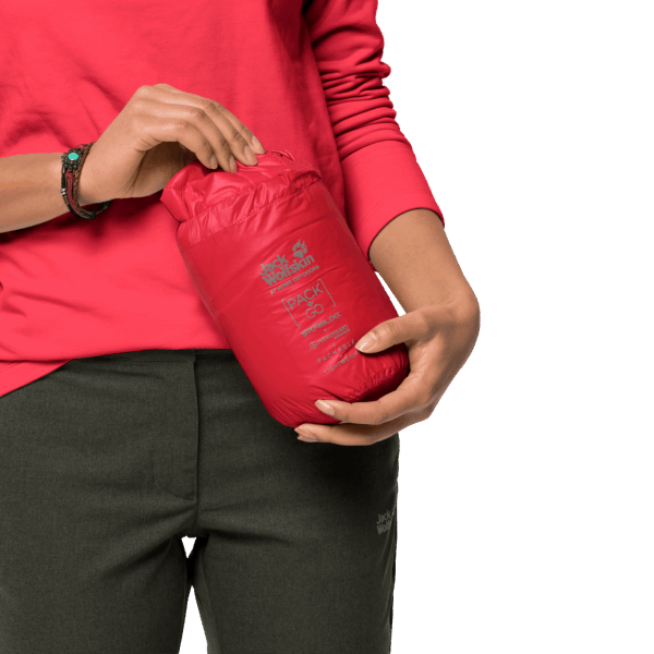 Jack Wolfskin Dames Jwp Vest Tulp Rood Best