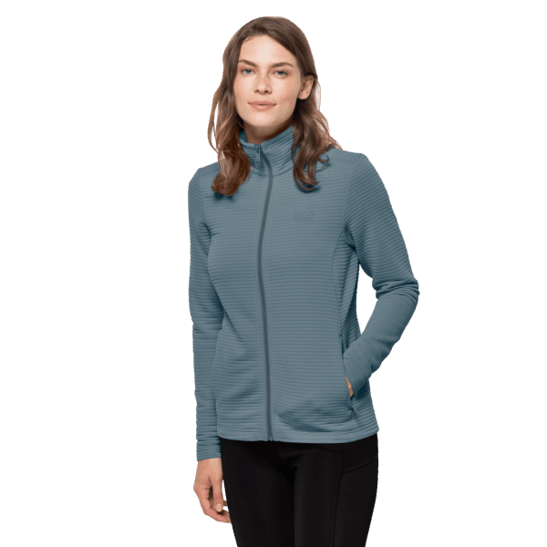 New Jack Wolfskin Damesmode Damesjack Teal Grijs