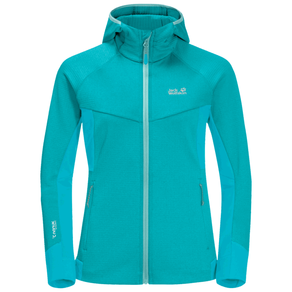 Jack Wolfskin Dark Aqua Dames Hydro Grid Fleece Origineel