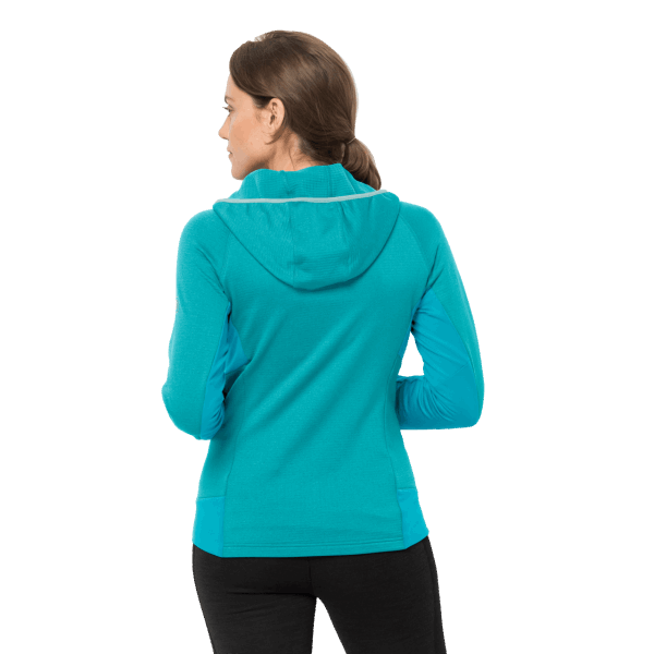 Jack Wolfskin Dark Aqua Dames Hydro Grid Fleece Origineel