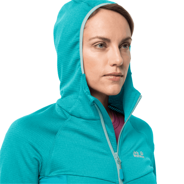 Jack Wolfskin Dark Aqua Dames Hydro Grid Fleece Origineel
