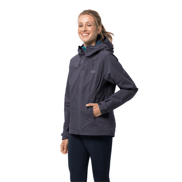 Jack Wolfskin Origin Grafietjack Met Hoogste Klep Voor Dames