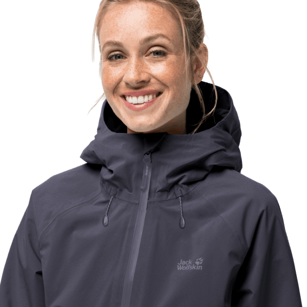 Jack Wolfskin Origin Grafietjack Met Hoogste Klep Voor Dames