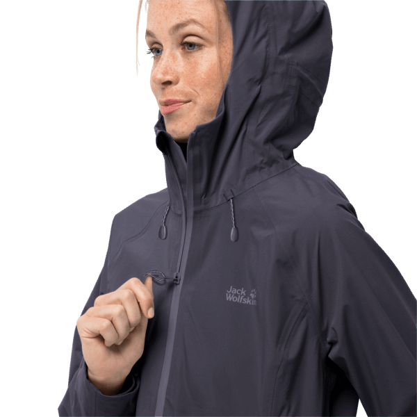 Jack Wolfskin Origin Grafietjack Met Hoogste Klep Voor Dames