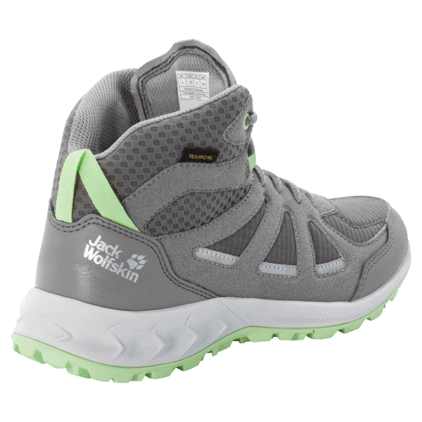 Collectie Woodland 2 Texapore Mid Dark Grey-light Green Jack Wolfskin Voor Dames