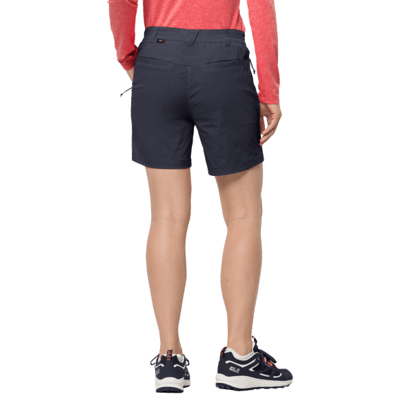 Dames Peak Short Jack Wolfskin Grafiet Hot