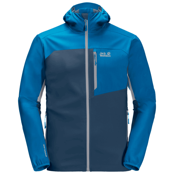 Hete Heren Eagle Peak Ii Softshell Blauwe Pacific Jack Wolfskin