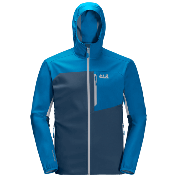 Hete Heren Eagle Peak Ii Softshell Blauwe Pacific Jack Wolfskin