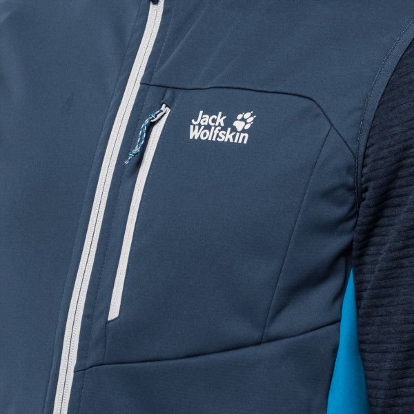 Hot Mannen Hoogste Piek Vest Donderblauw Jack Wolfskin
