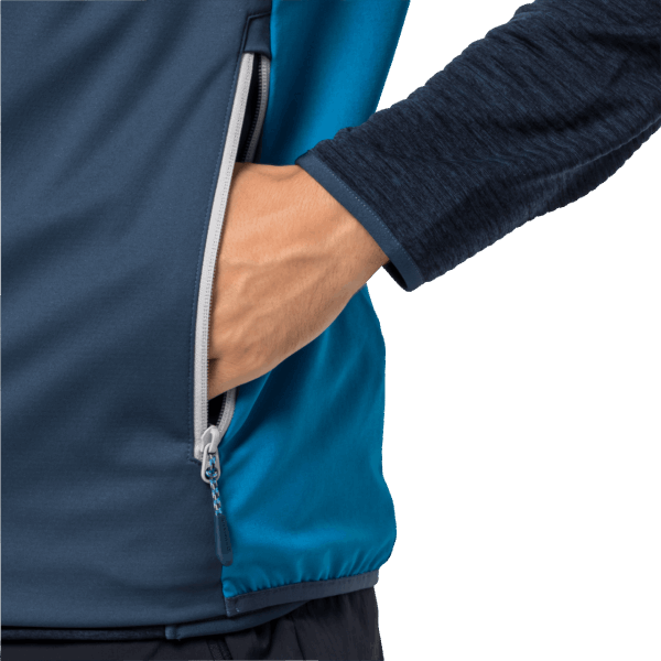 Hot Mannen Hoogste Piek Vest Donderblauw Jack Wolfskin