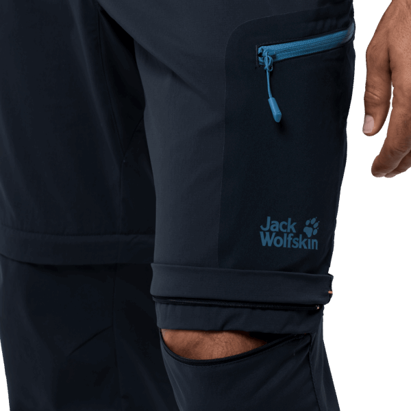 Origin Night Blue Heren Jack Met Rits En Ritssluiting Van Wolfskin