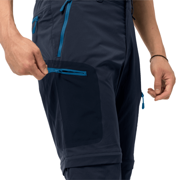 Origin Night Blue Heren Jack Met Rits En Ritssluiting Van Wolfskin